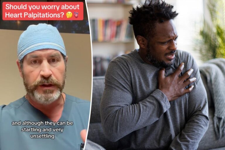 The doctor detects when the heart palpitations require medical attention

