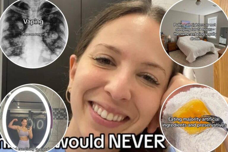 The doctor avoids evaporation, all-nighters, inactivity, junk food

