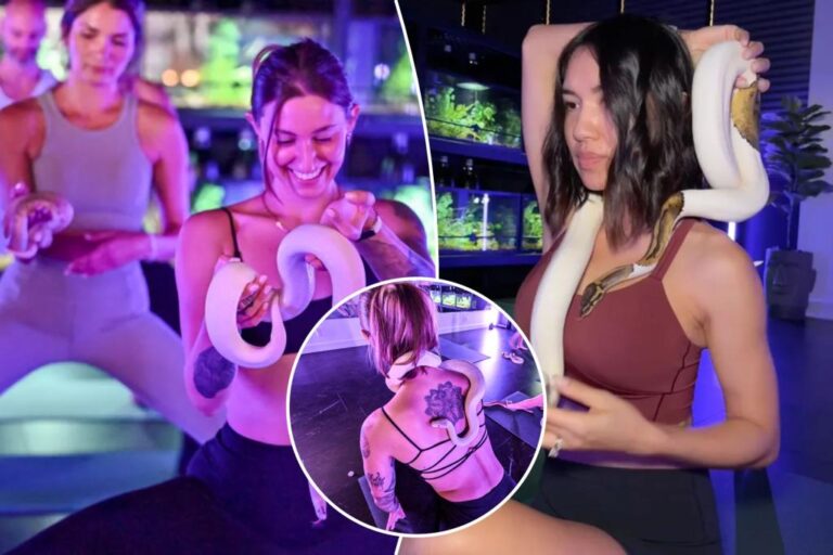 Snake yoga is here to get you squirming -- and maybe conquering a crushing fear

